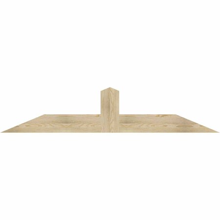 Ekena Millwork Portland Rough Sawn Timber Gable Bracket, Douglas Fir, 72"W x 15"H x 2"D x 6"F, 5/12 Pitch GBW072X15X0206POR00RDF